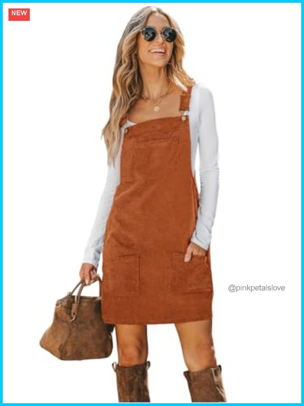 Corduroy Mini Overall Dress Sleeveless Square Neck Adjustable Straps